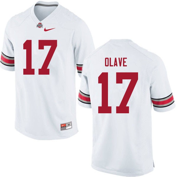 Ohio State Buckeyes #17 Chris Olave Men Player Jersey White